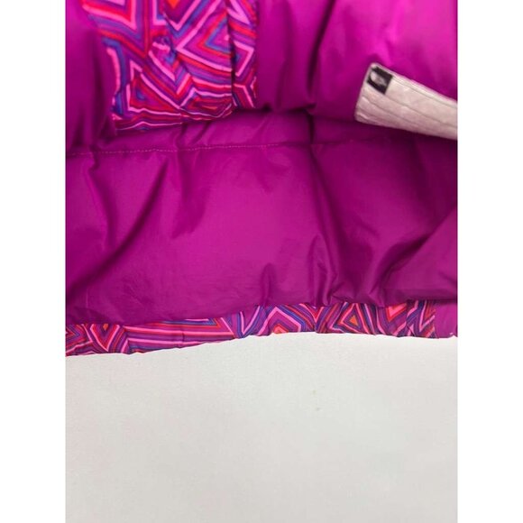 The North Face Girls Large (14/16) Geometric Pattern Hyvent Jacket Pink - Picture 16 of 16